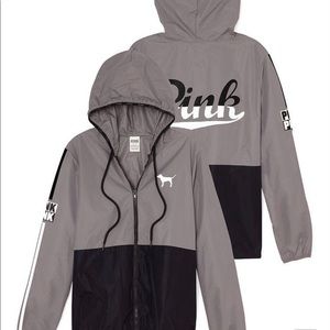 Victoria Secret - Pink - Wind Breaker Grey in M/L
